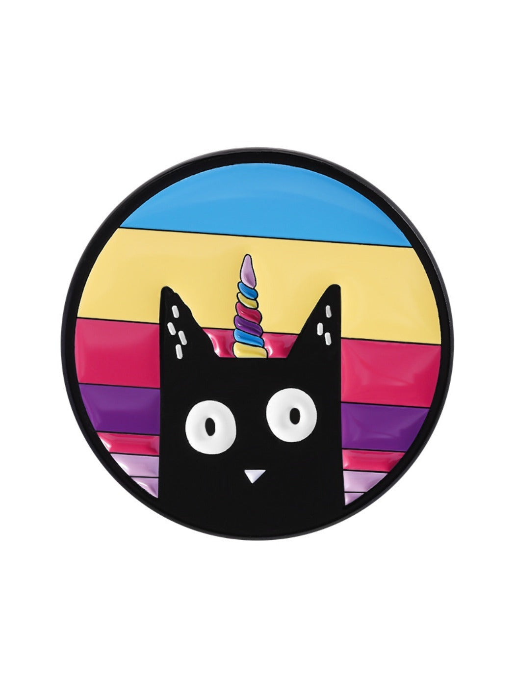 Pinori - Unicorn Black Cat Brooch