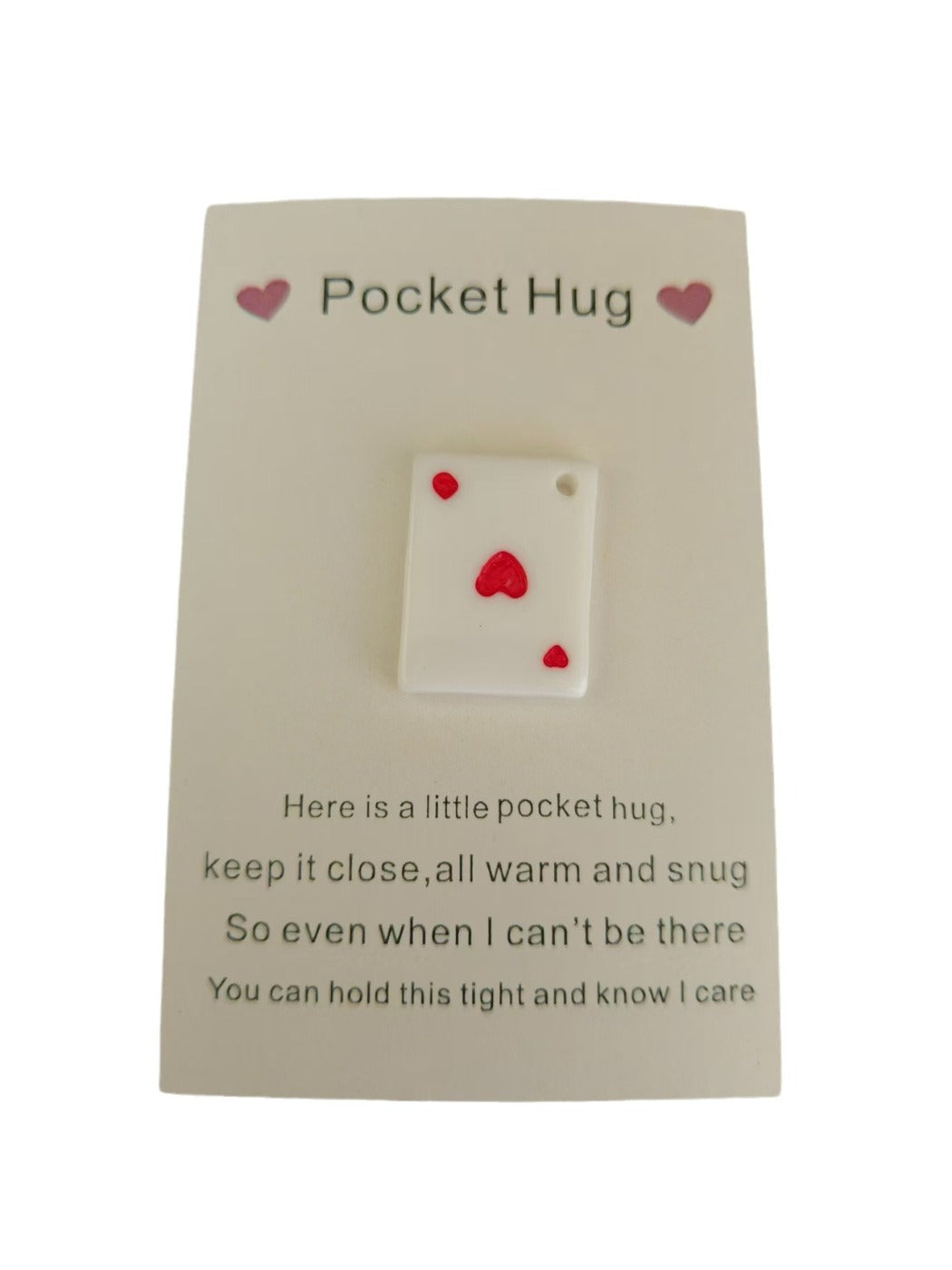 Taphug - Pocket Hug Poker Love pocket hug card and keepsake token view 2