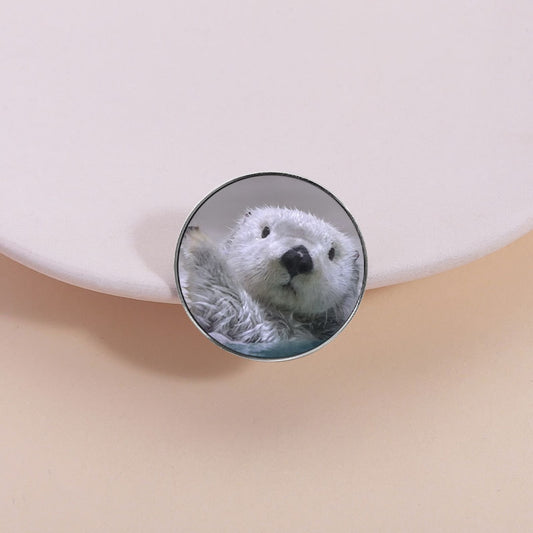 Pinori - Fashion Otter Graphic Round and Square Pin