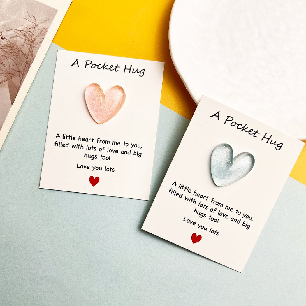 Taphug - Pocket Hug Transparent Heart Token