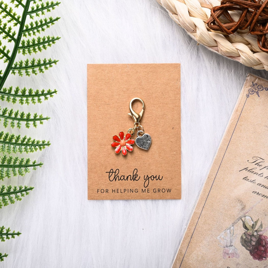 Taphug - Pocket Hug Flower and Heart Keychain