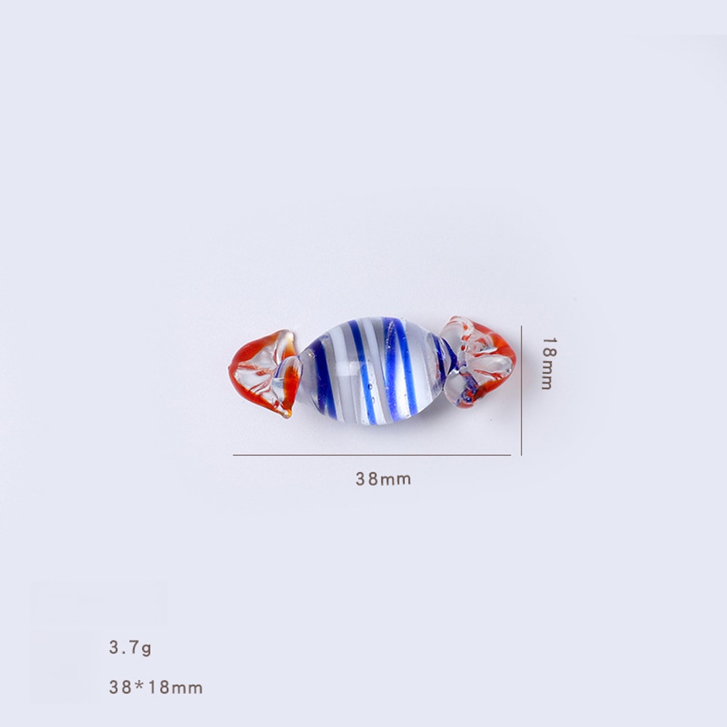 Glasira - Multicolored Striped Candy Shaped Ornament