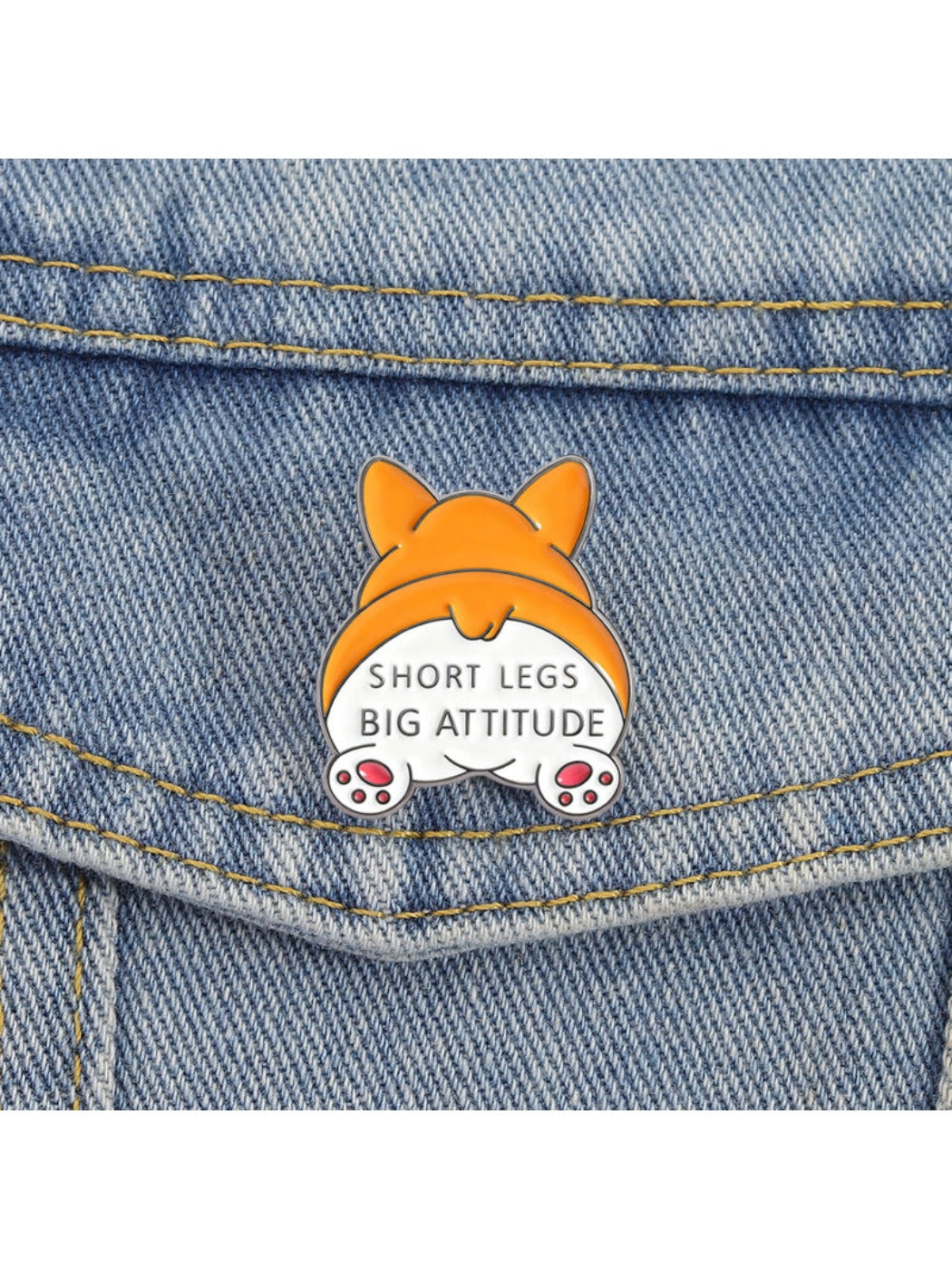 Pinori - Cute Animal Corgi Dog Brooch