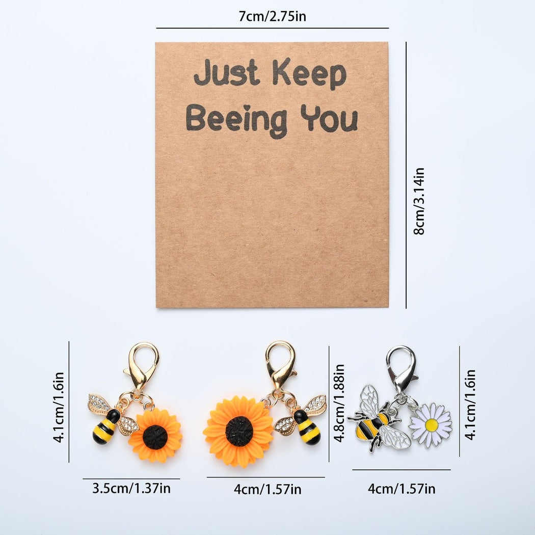 Taphug - Pocket Hug Simple Sunflower Accent Keychain
