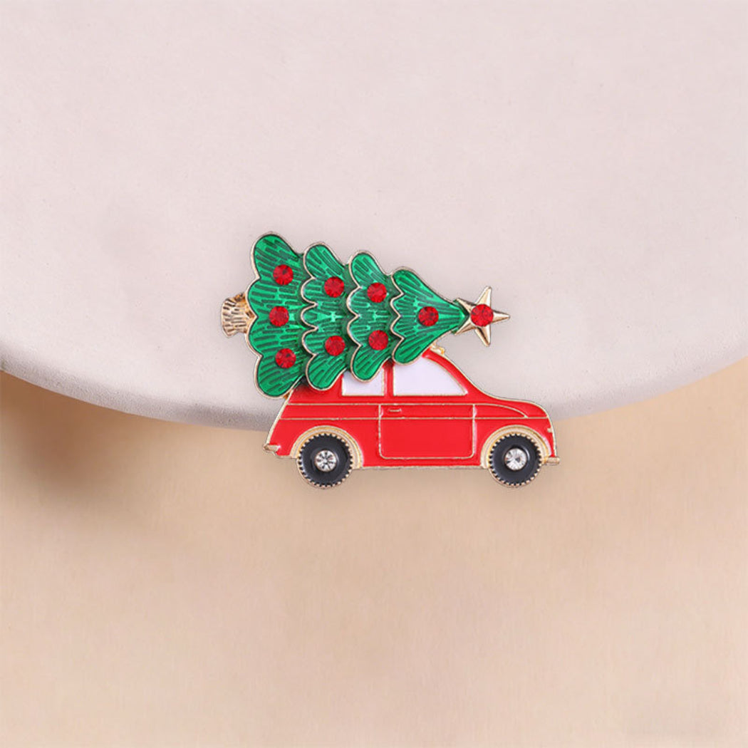 Pinori Christmas Car Enamel Pin