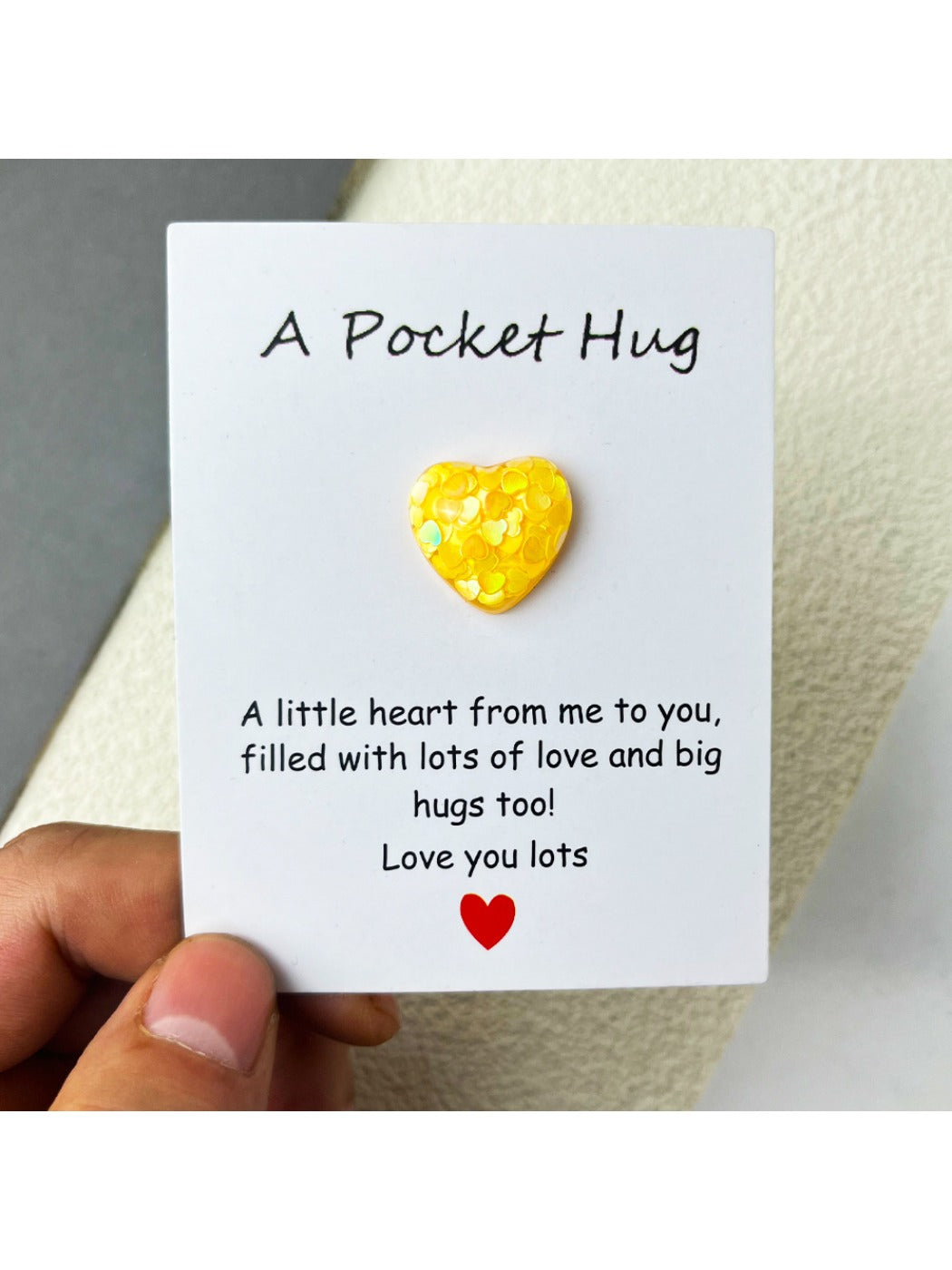 Taphug - Pocket Hug Colorful Resin Heart
