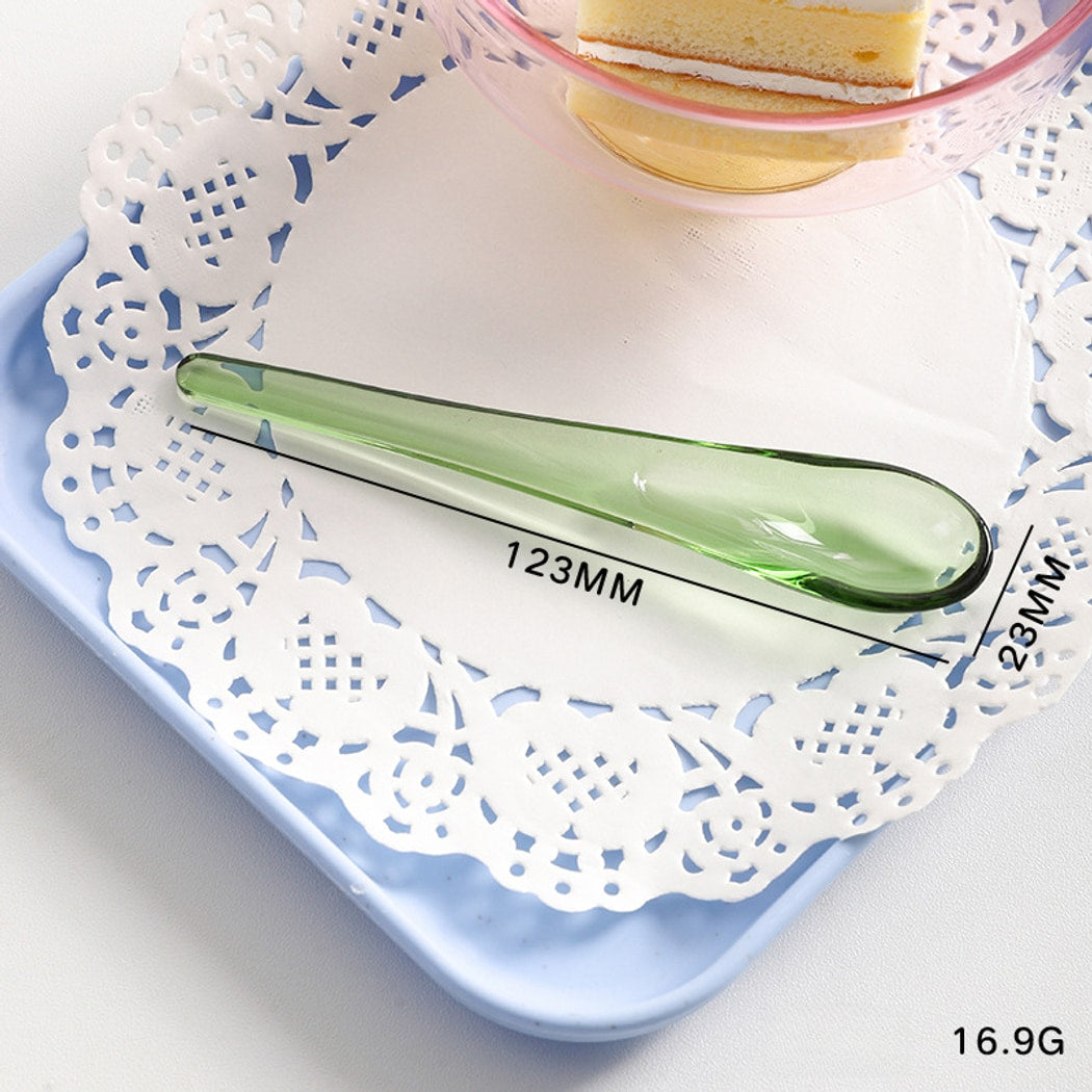 Glasira - Modern Solid Color Dessert Spoon