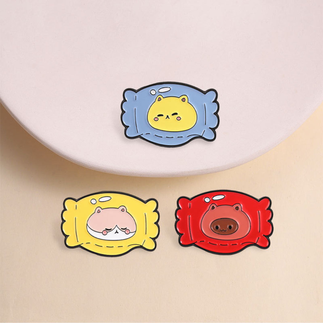 Pinori Candy Animal Enamel Pin Set
