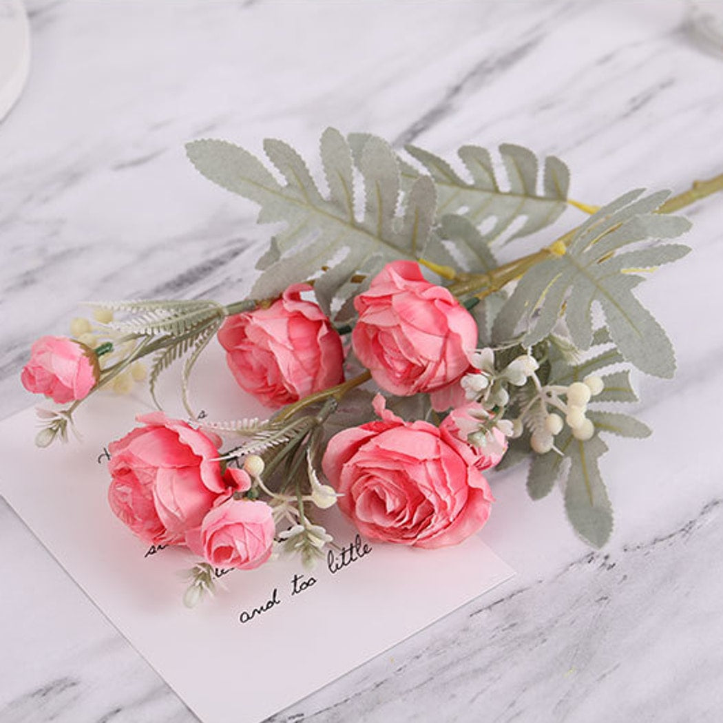 Roselle - Realistic Artificial Rose Bouquet