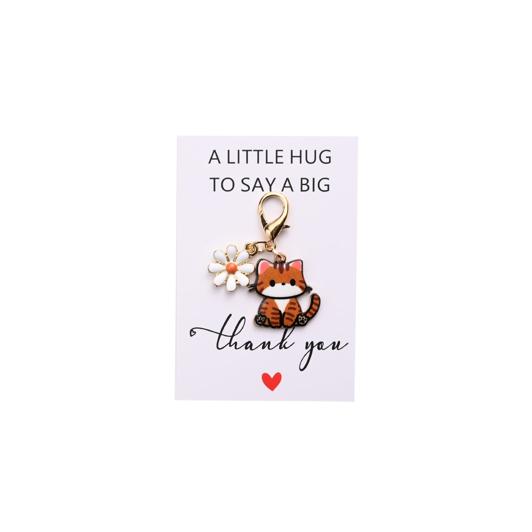 Taphug - Pocket Hug Daisy Cat Charm Keychain
