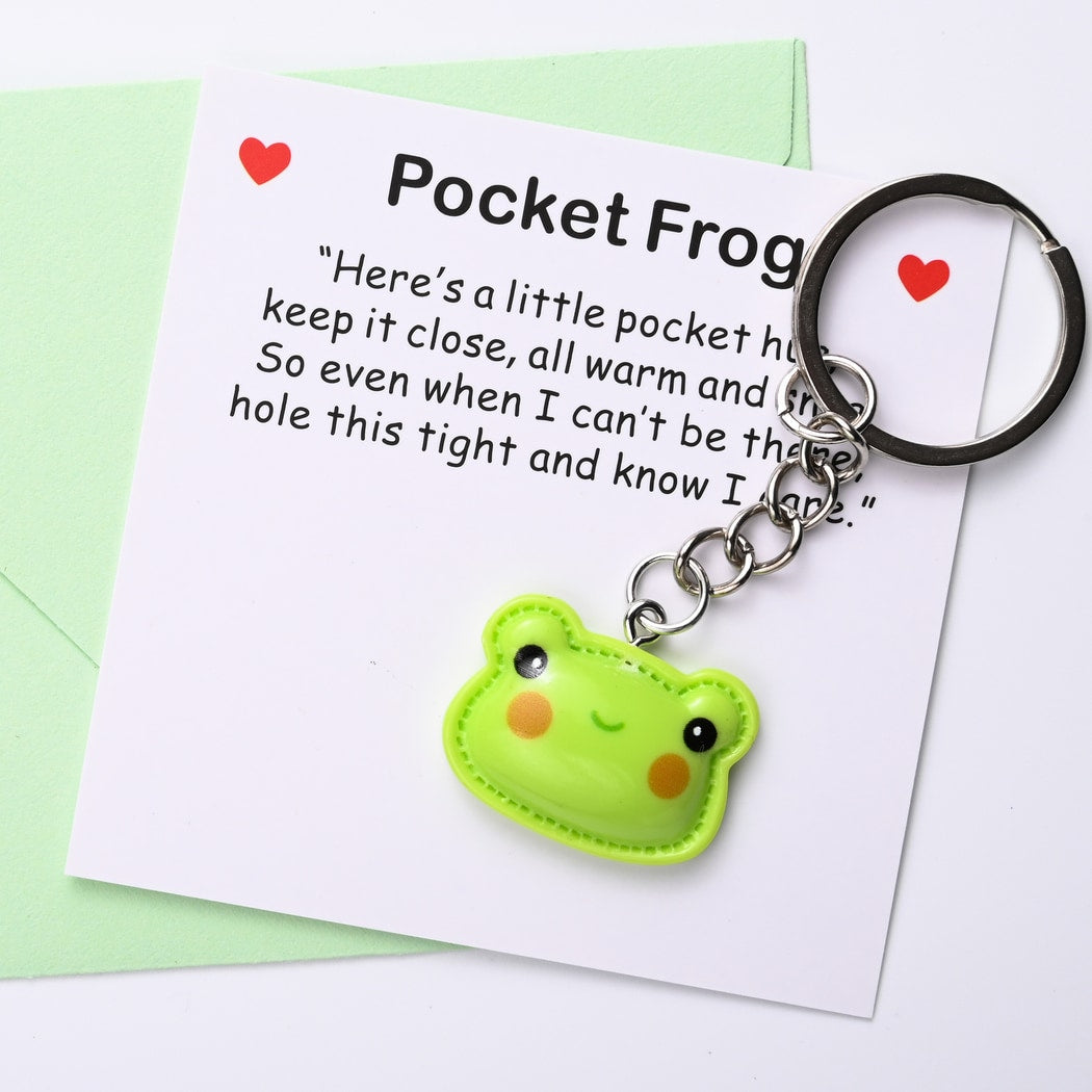 Taphug - Pocket Hug Cute Frog Cartoon Keychain