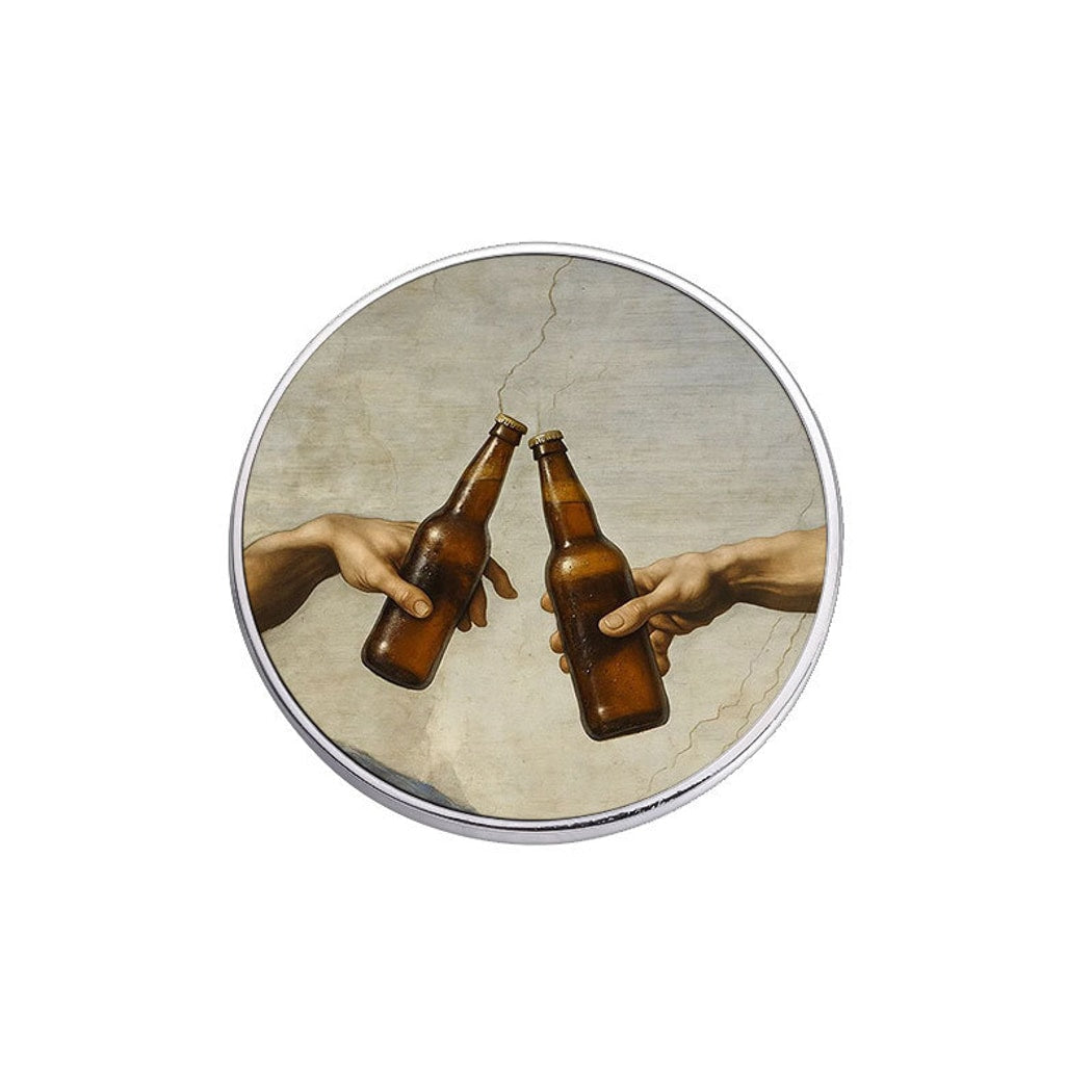 Pinori - Illustration Style Cheers Theme Round Pin
