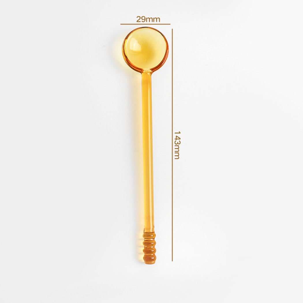 Glasira - Simple Style Colored Long Handle Spoon