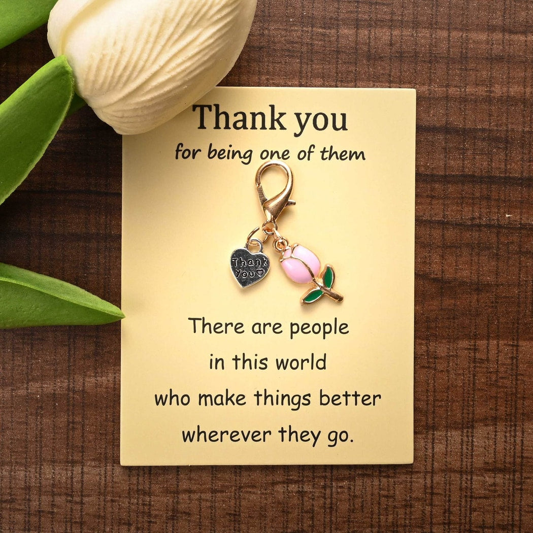 Taphug - Pocket Hug Sweet Tulip Charm Keychain