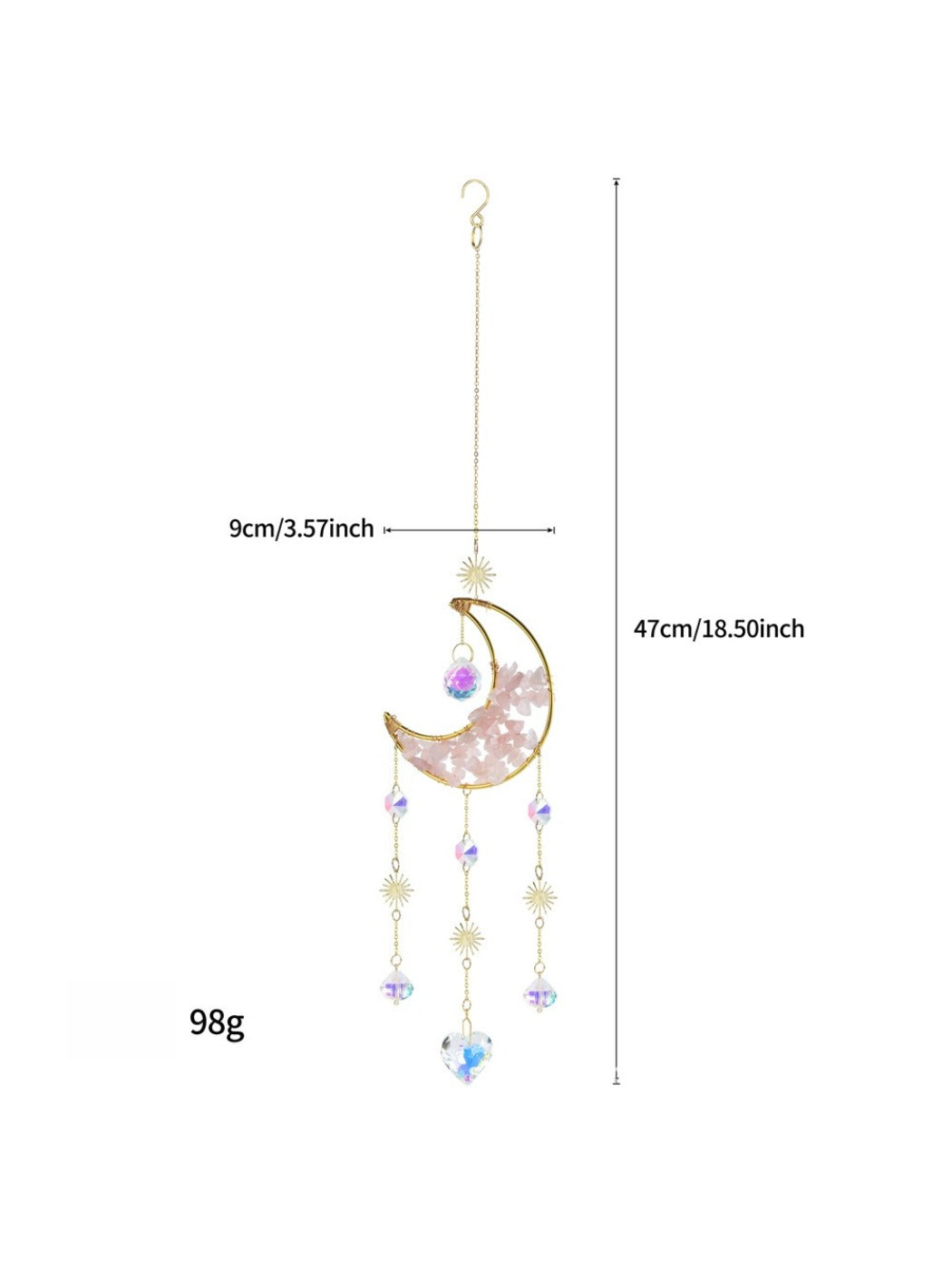 Somnira - Moon Star Crystal Wind Chime