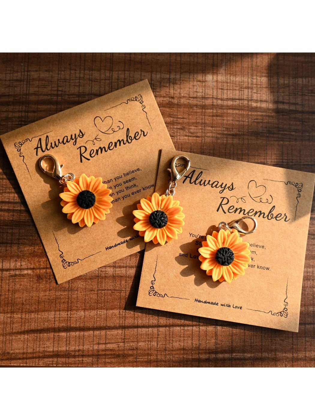 Taphug - Always Remember Daisy Sunflower Keychain