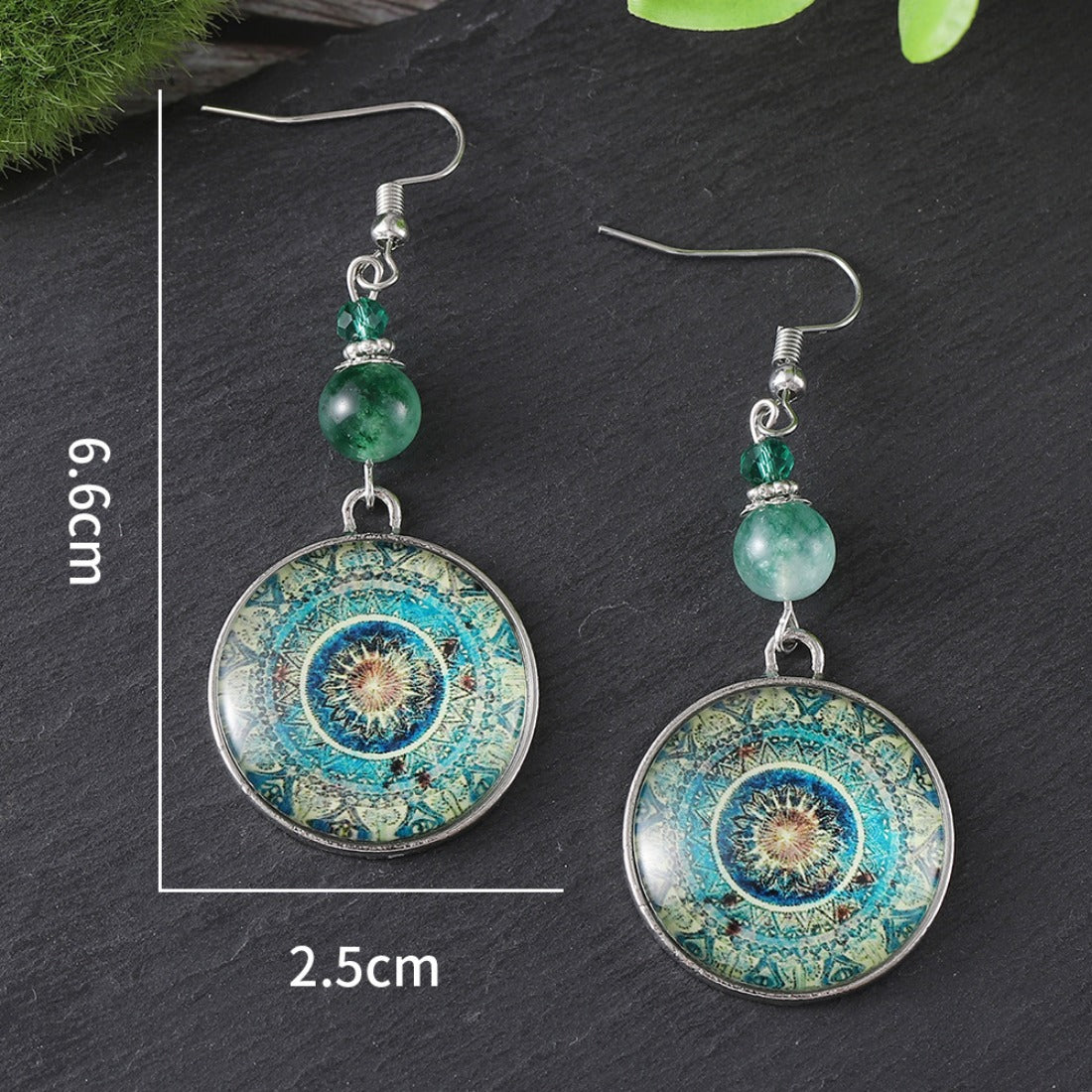 Vintage Mandala Flower Earrings