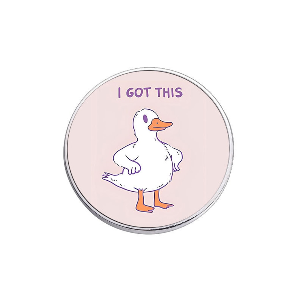 Pinori - Playful Slogan Duck Accent Pin