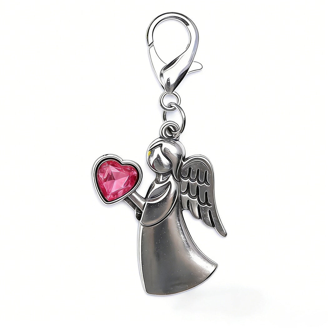 Taphug - Pocket Hug Angel and Heart Keychain