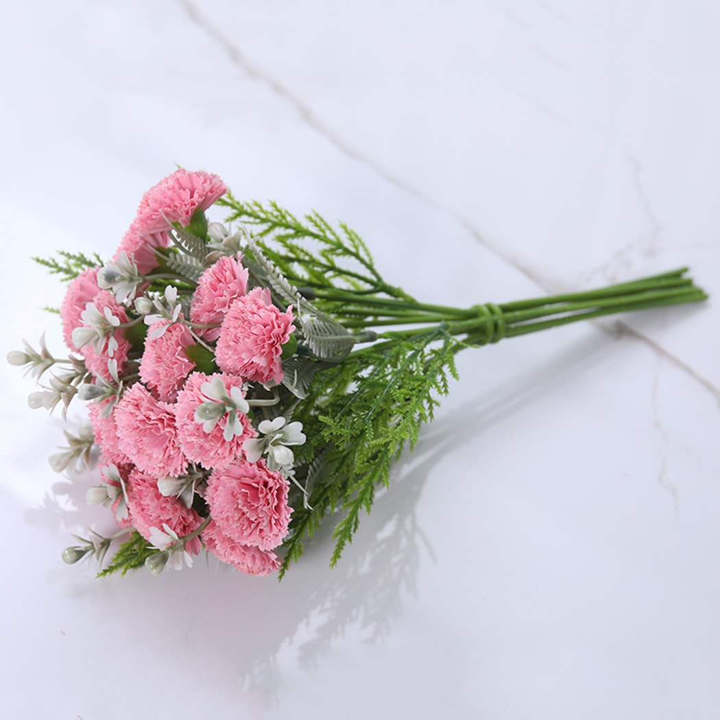 Roselle - Lush Artificial Carnation Bouquet