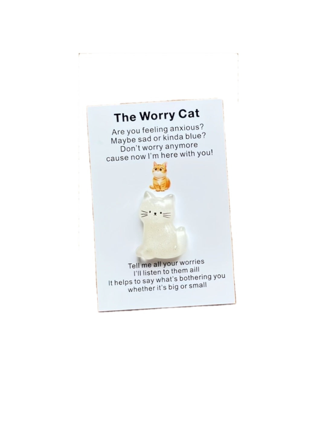 Taphug - Pocket Hug Pink Blue Cat pocket hug card and keepsake token view 10