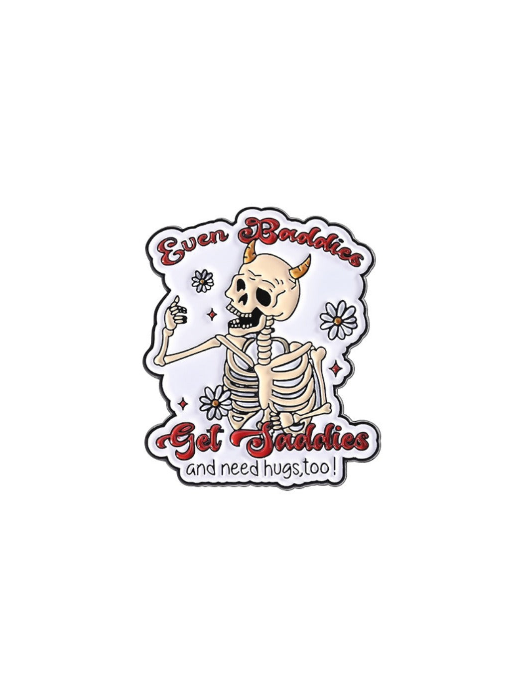 Pinori  - Gothic Punk Dark Skull Brooch