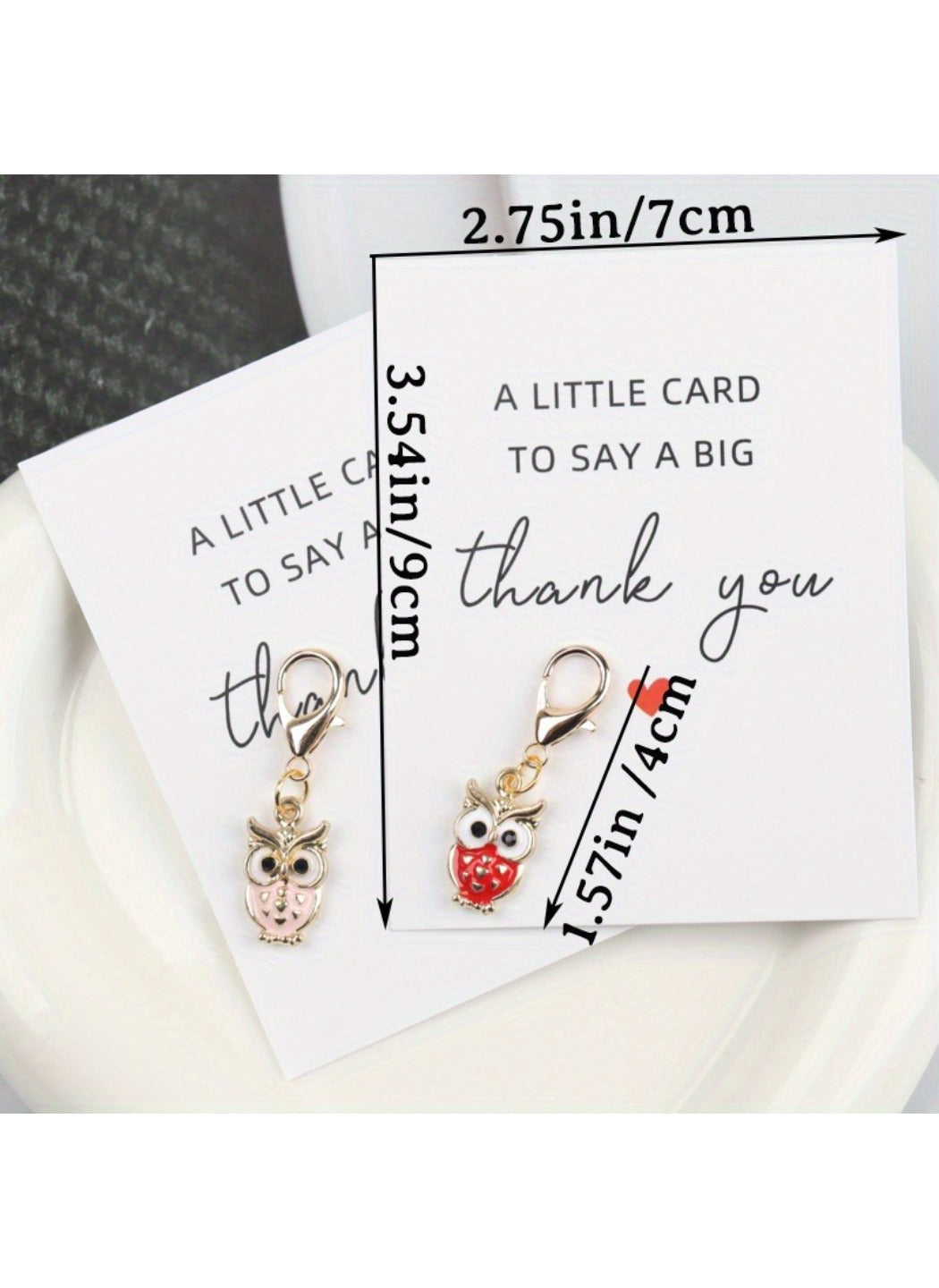 Taphug  - Alloy Pocket Hug Card Owl Keychain