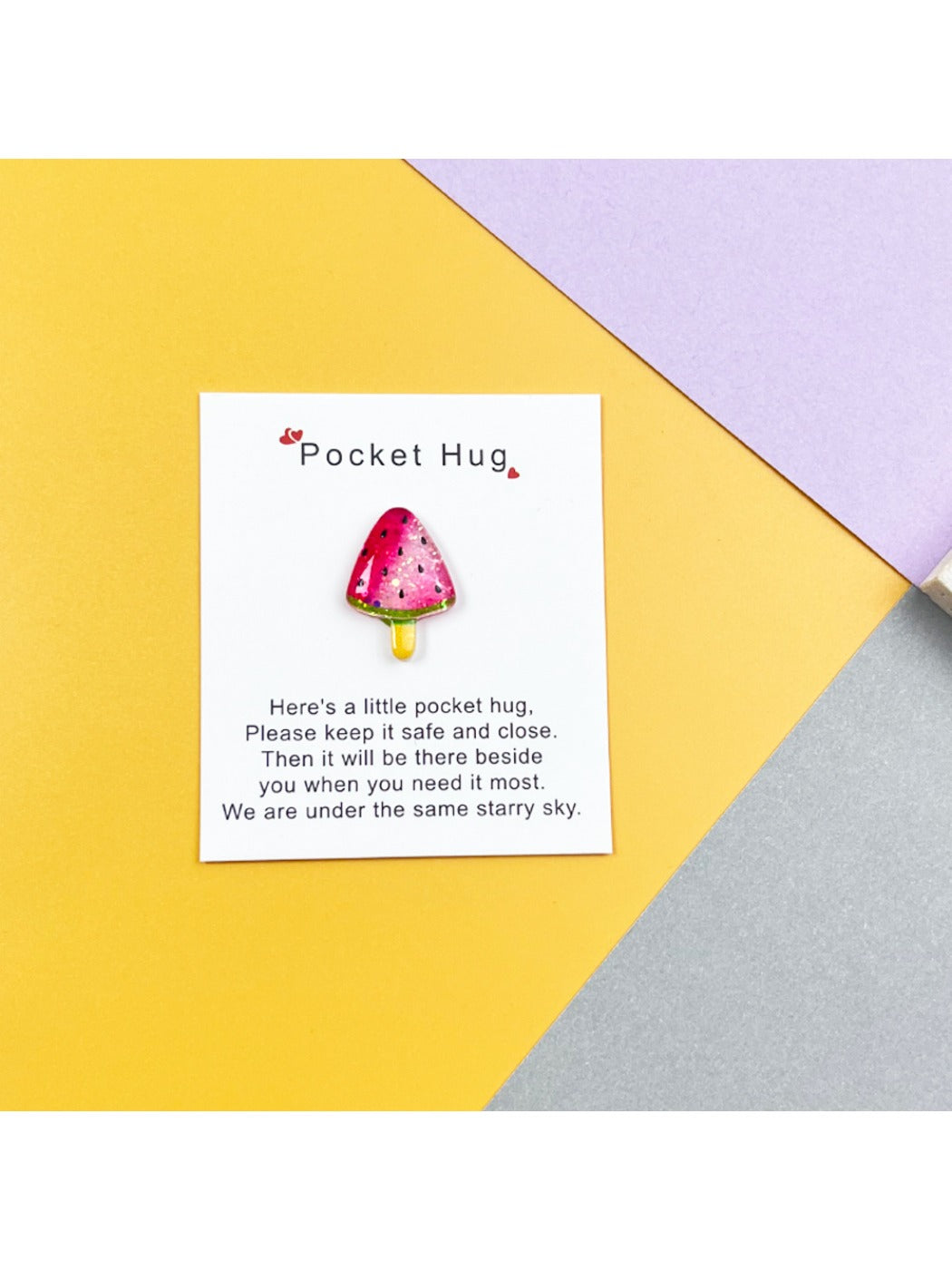 Taphug - Pocket Hug Summer Cool Series pocket hug card and keepsake token view 9