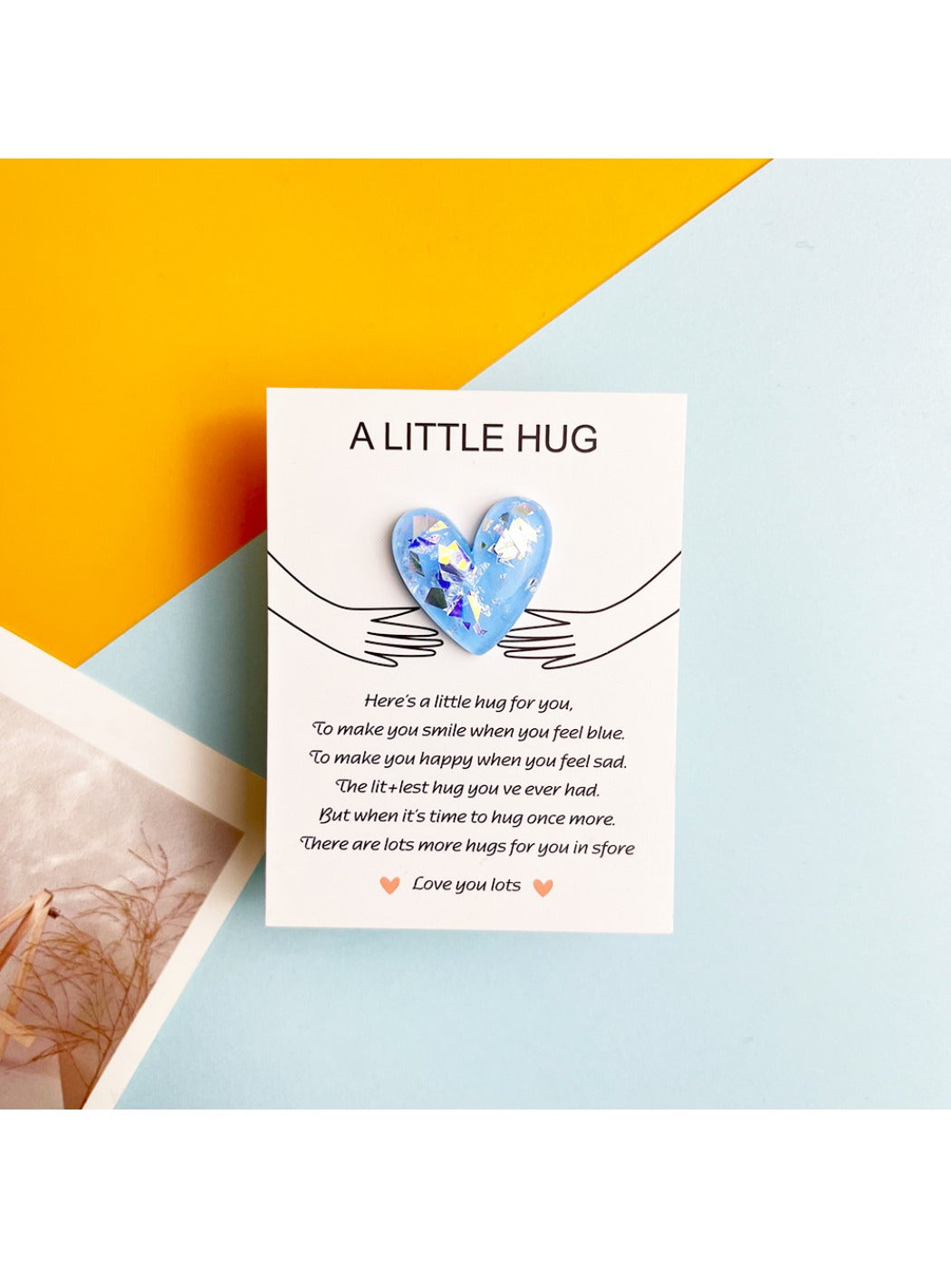 Taphug - Pocket Hug Glitter Heart Gift for Loved Ones