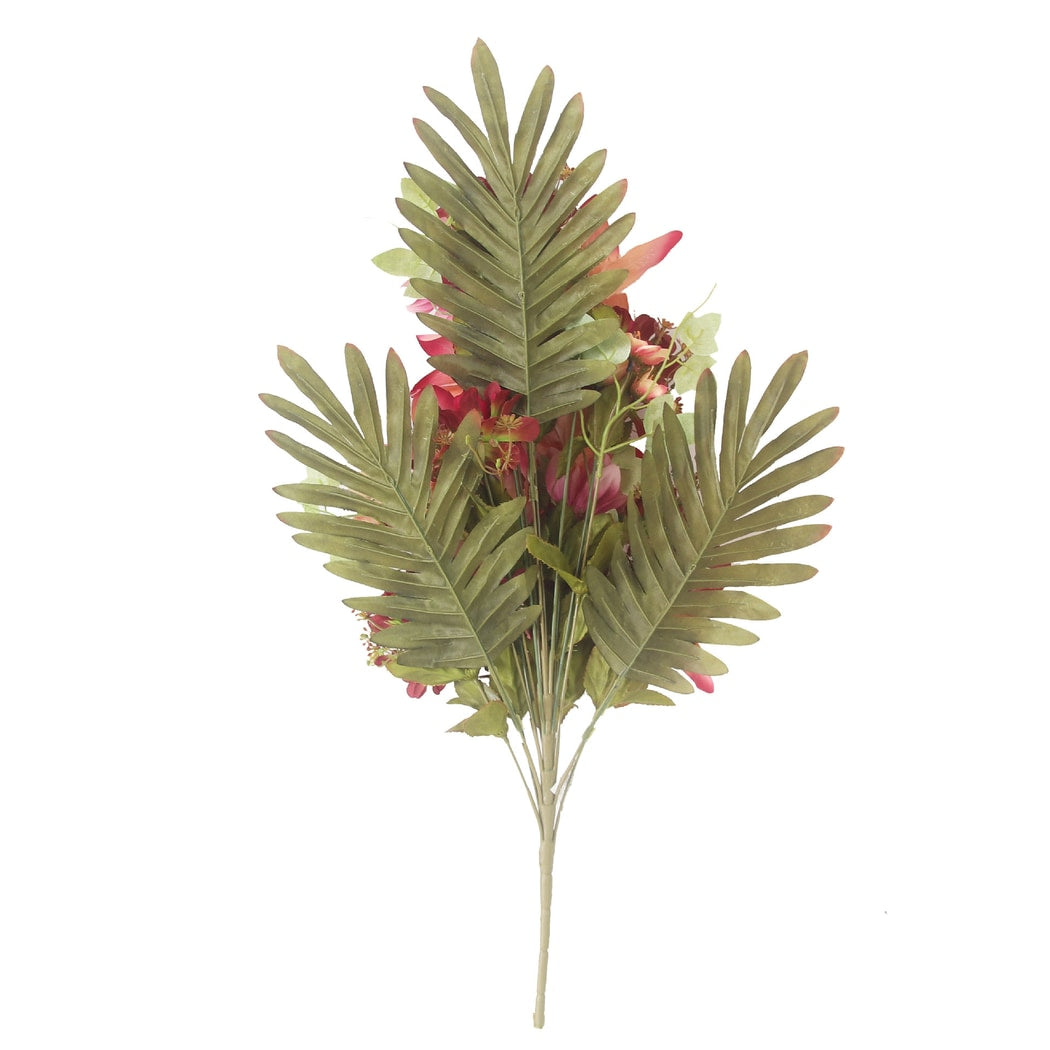Roselle - Fan Shaped Mixed Bloom Artificial Bouquet