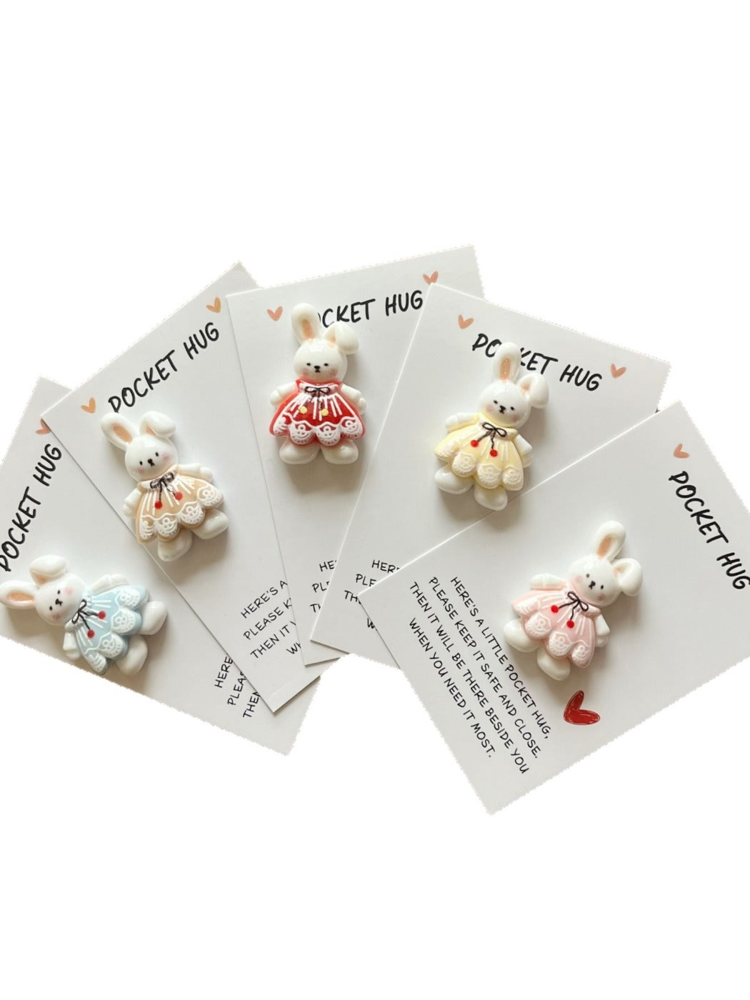 Taphug - Pocket Hug Easter Holiday Sweet Bunny pocket hug card and keepsake token view 5
