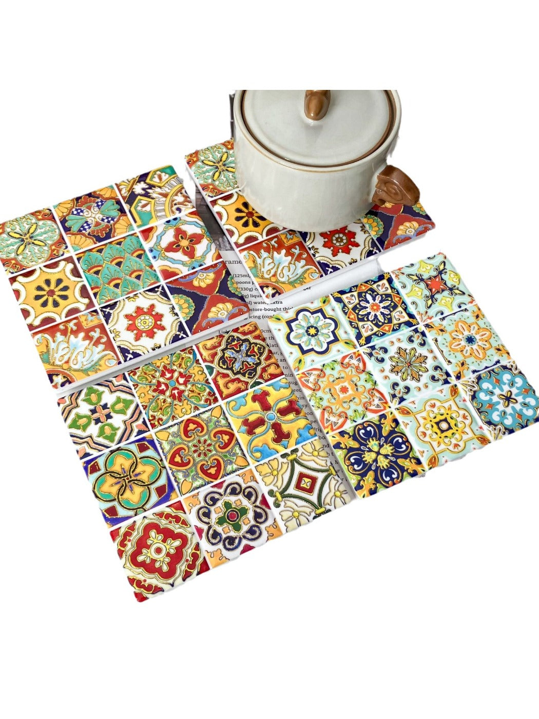Thimara - New Square Embossed Coaster with Non Slip Back