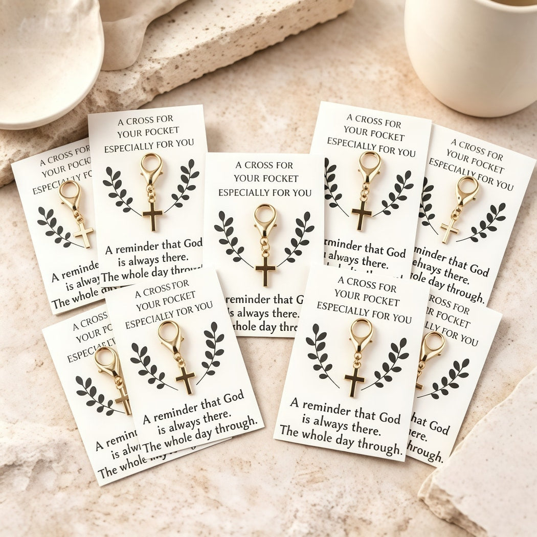 Taphug - Pocket Hug Decorative Cross Charm Token