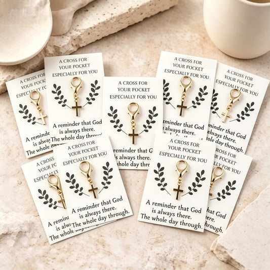Taphug - Pocket Hug Decorative Cross Charm Token