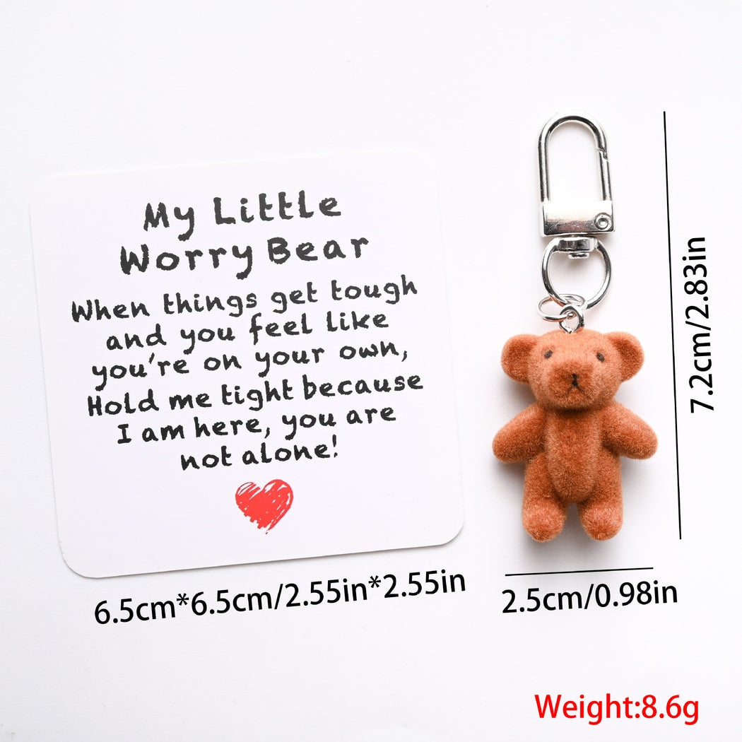 Taphug - Pocket Hug Brown Bear Keychain