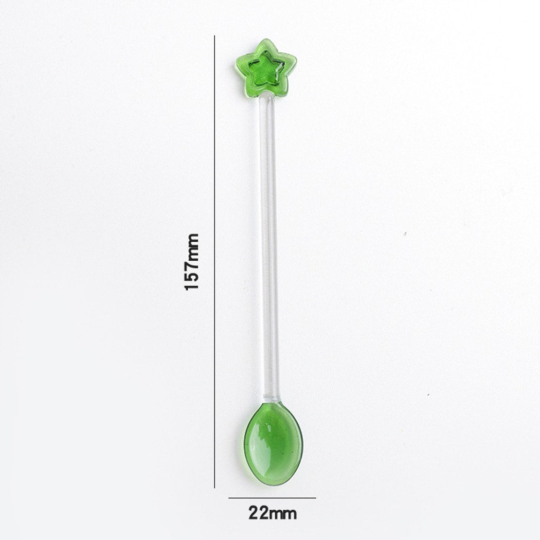 Glasira - Cute Star Top Long Handle Spoon