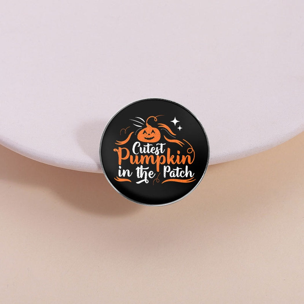 Pinori - Pumpkin Quote Halloween Enamel Pin
