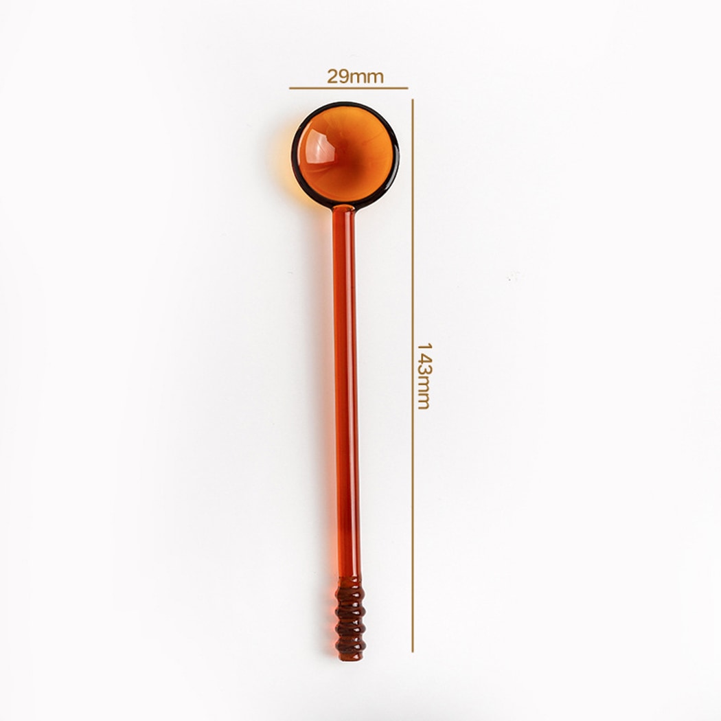Glasira - Simple Style Colored Long Handle Spoon