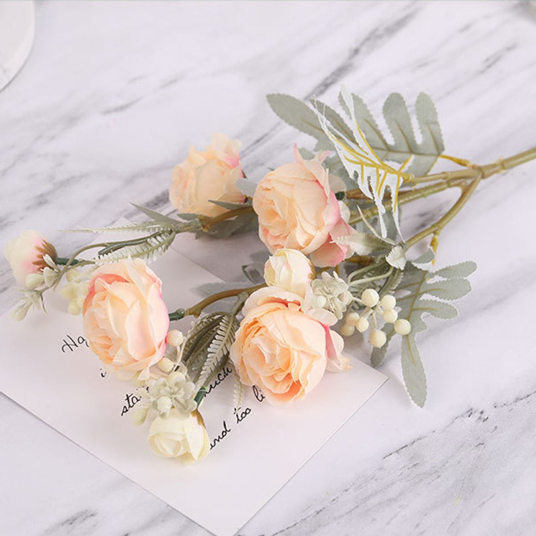Roselle - Realistic Artificial Rose Bouquet