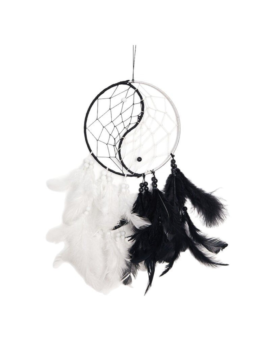 Decorative ethnic Tai Chi dreamcatcher wall art featuring traditional craftsmanship