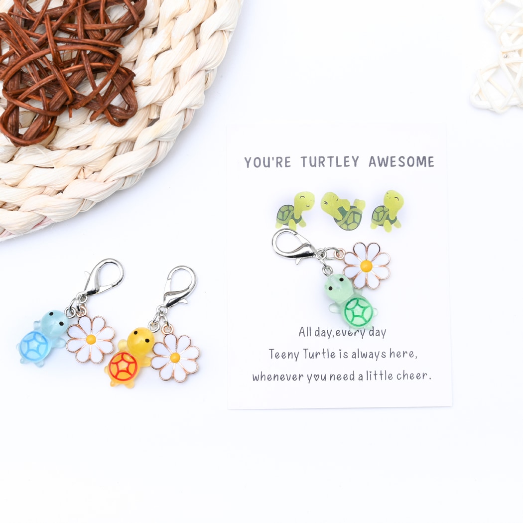 Taphug - Pocket Hug Turtle Charm Keychain