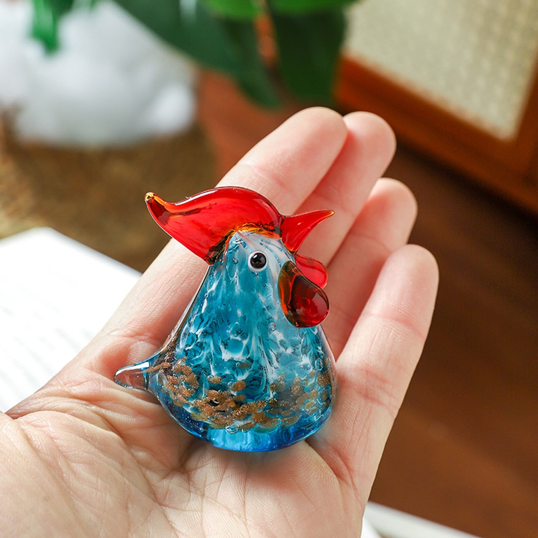 Glasira - Cute Animal Rooster Desk Ornament