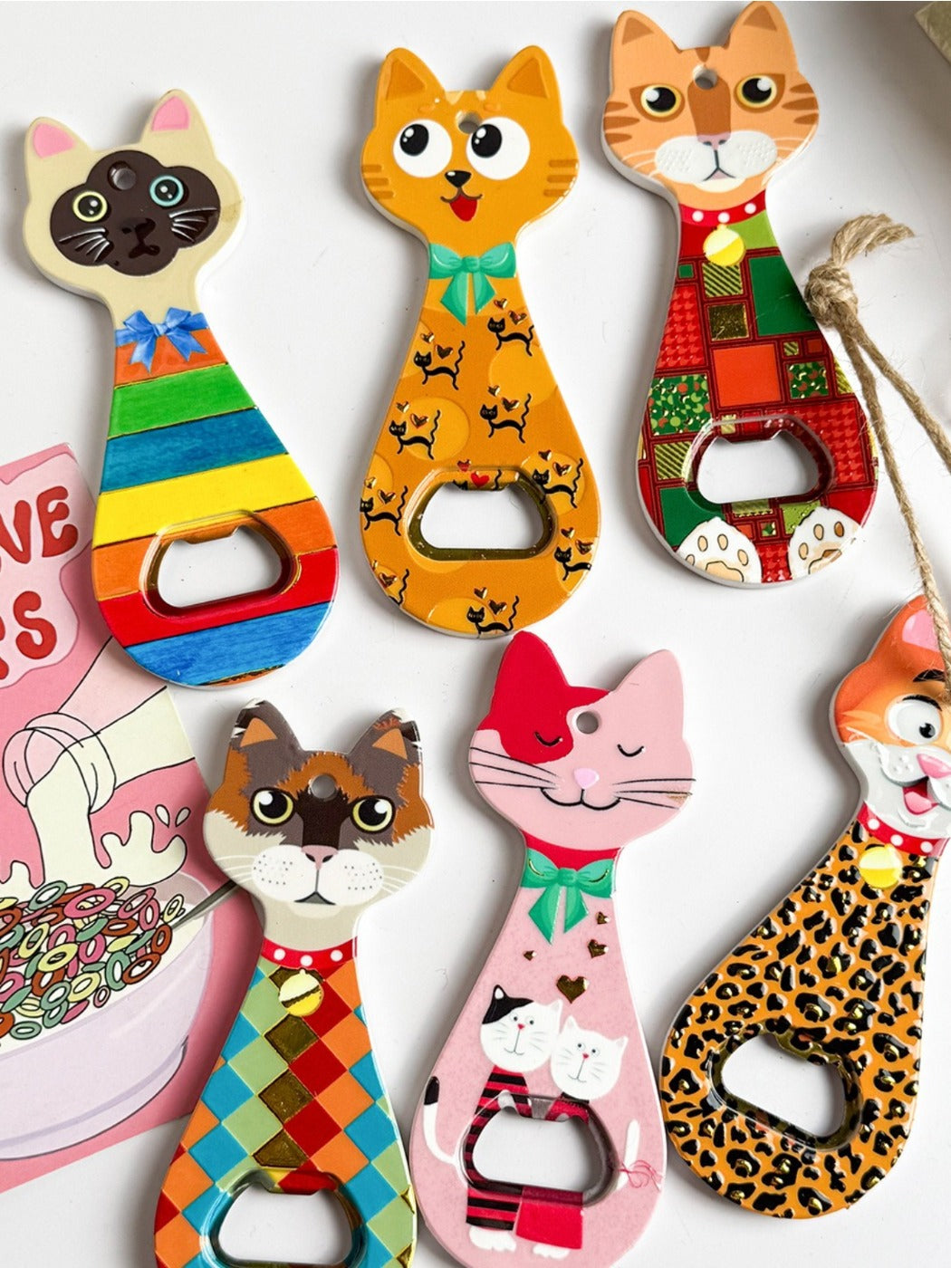 Thimara - Cartoon Cat Head Shape Bottle Opener