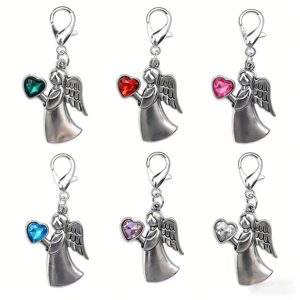 Taphug - Pocket Hug Angel and Heart Keychain