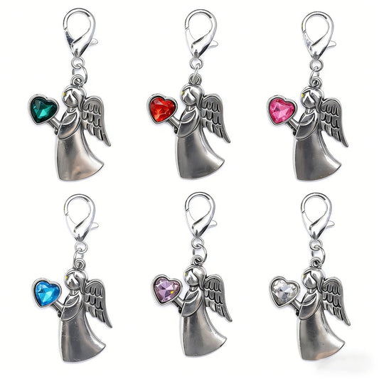Taphug - Pocket Hug Angel and Heart Keychain