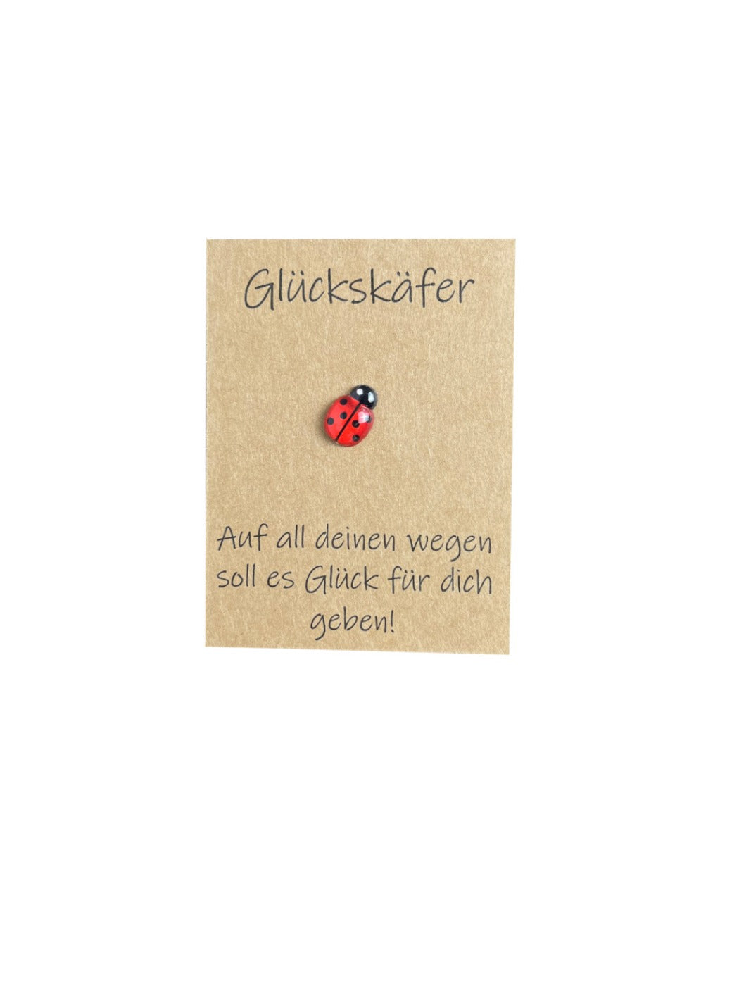 Taphug - Pocket Hug German Blessing Lucky Ladybug pocket hug card and keepsake token view 6