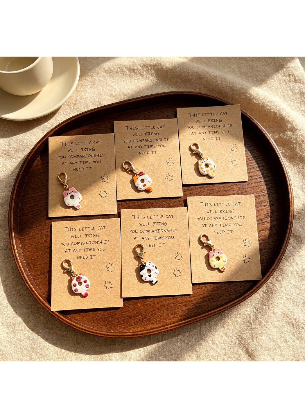 Taphug  - Alloy Pocket Hug Card Cat Keychain