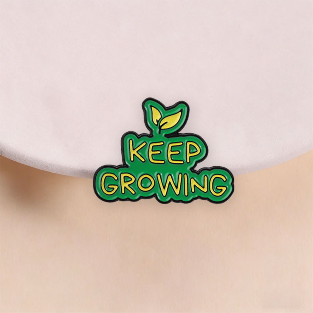 Pinori Keep Growing Enamel Pin
