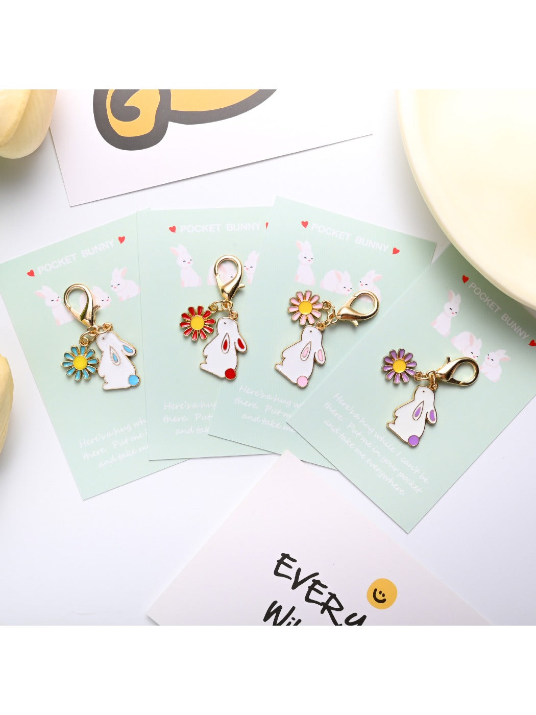 Himori - Adorable Rabbit Daisy Keyring keyring accessory