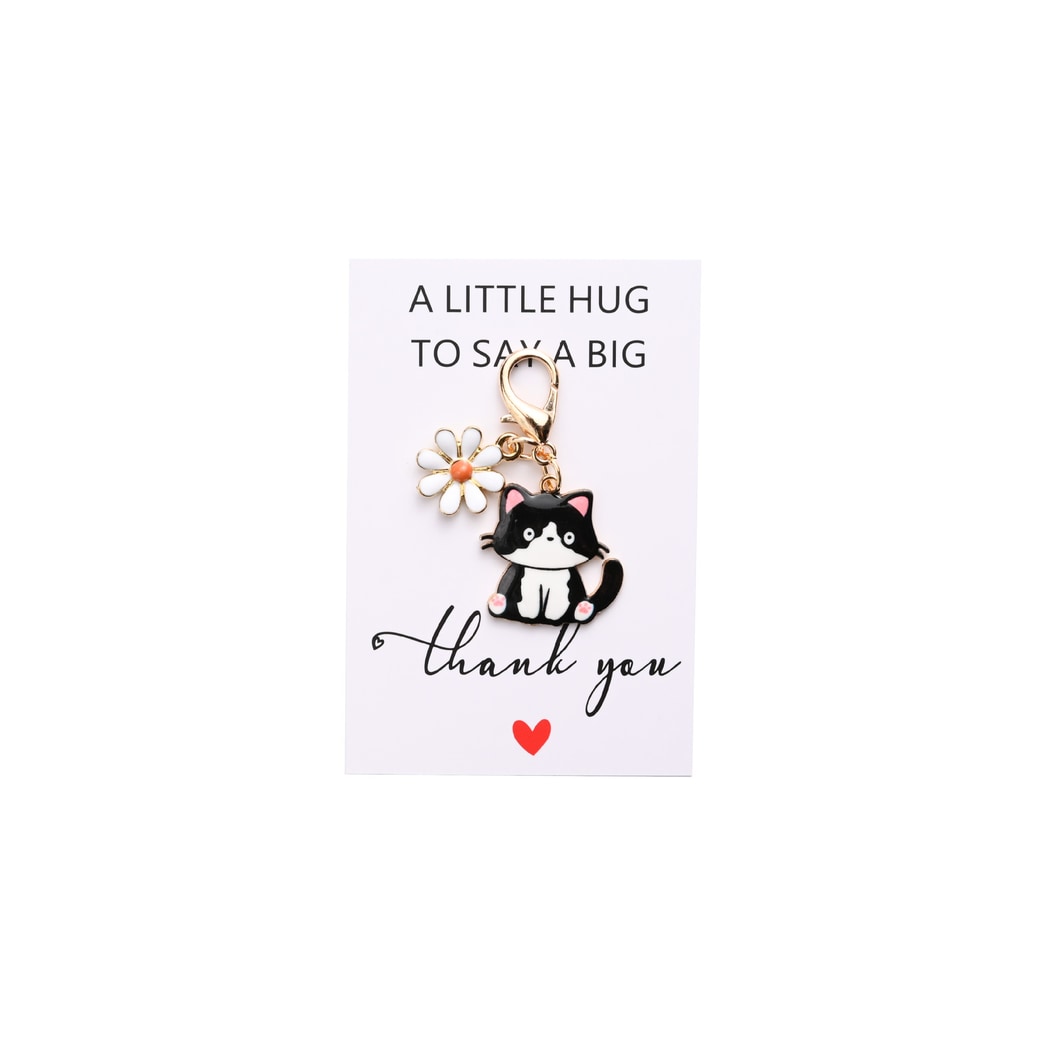 Taphug - Pocket Hug Daisy Cat Charm Keychain